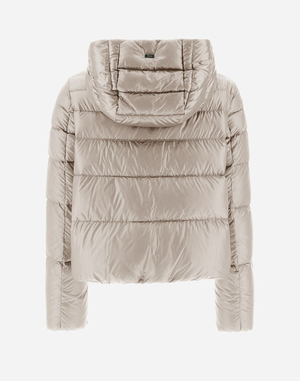 Bomber cropped nylon