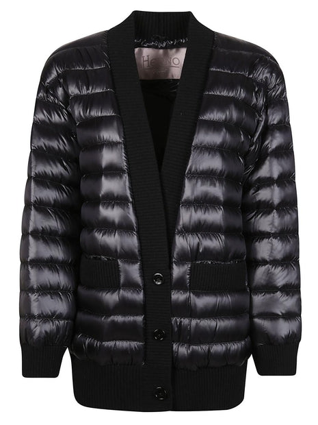 Piumino cardigan nylon