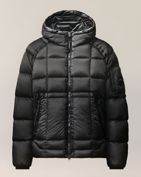 D.d.shell hooded down jacket