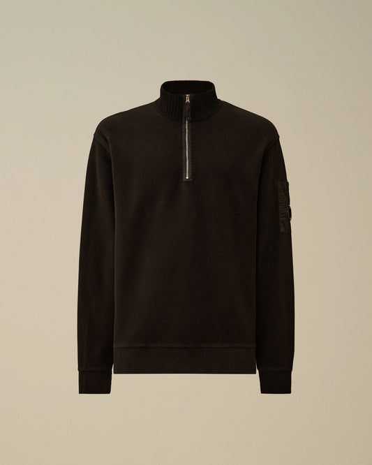 Sweatshirt polo collar