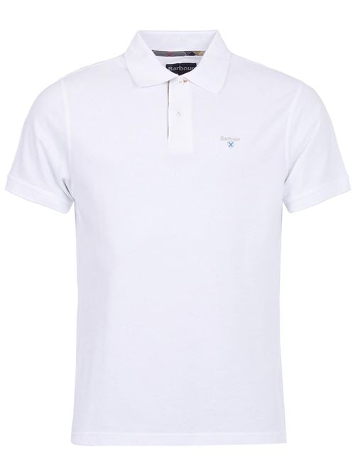 Tartan pique polo