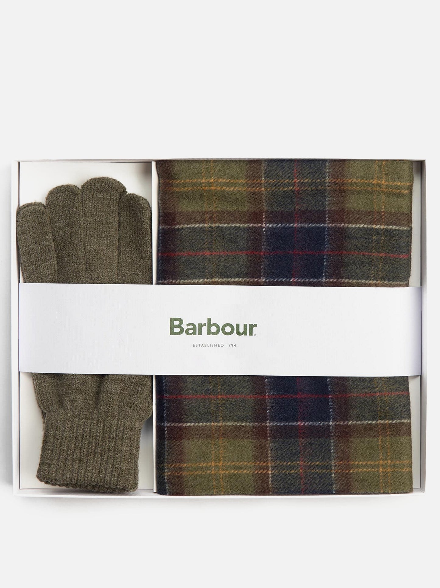 Tartan scarf & glove set