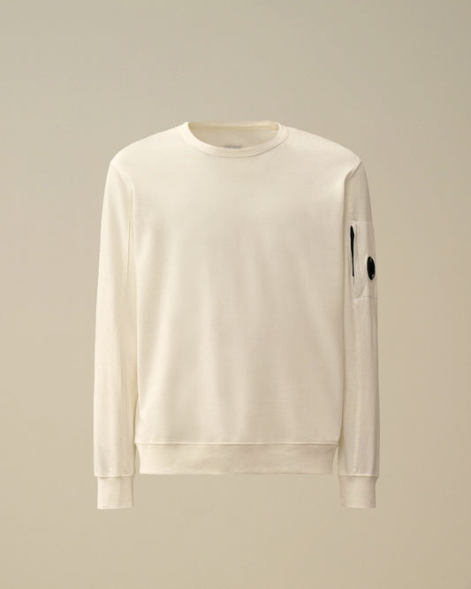 Light fleece crewneck sweatshirt
