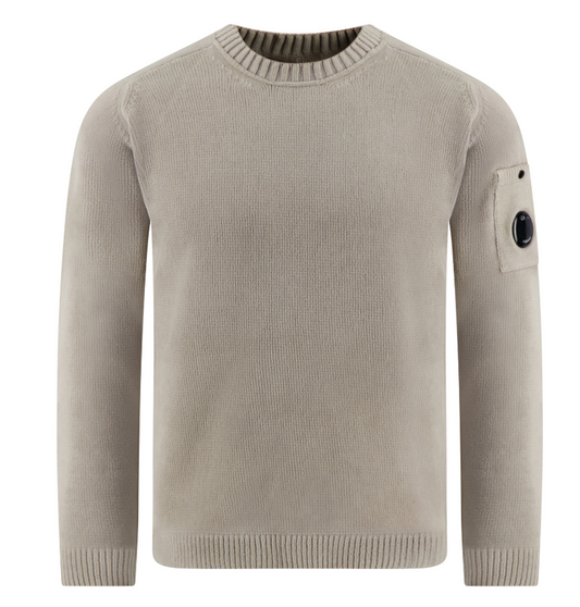 Cotton chenille crewneck lens