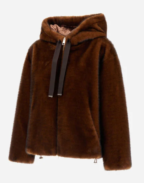 Bomber soft faux fur