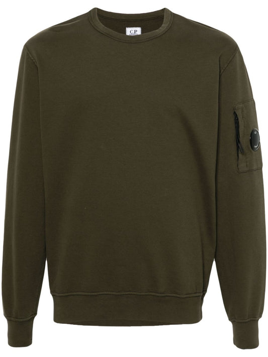 Light fleece crewneck sweatshirt