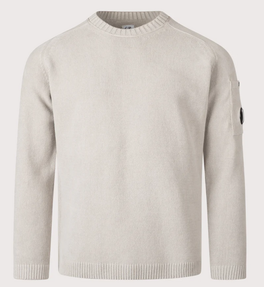 Cotton chenille crewneck lens