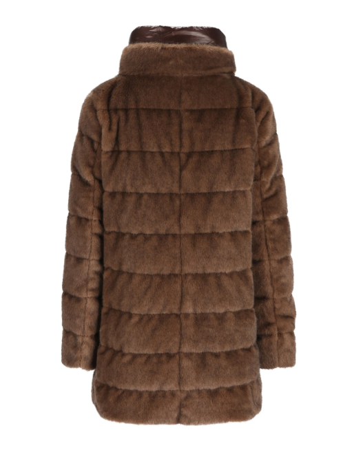 Piumino a-shape faux fur hd