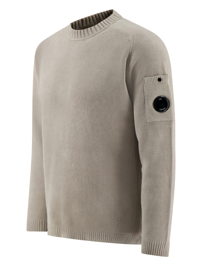 Cotton chenille crewneck lens