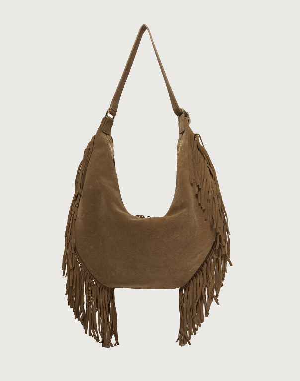 Hobo  peach fringe