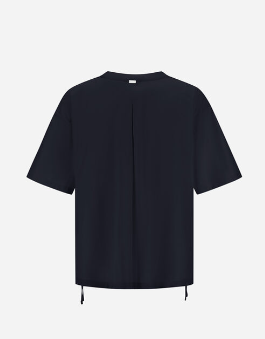 T-shirt con contrasto nylon