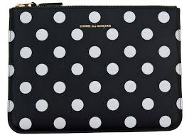 Dots Printed Leather Wallet
